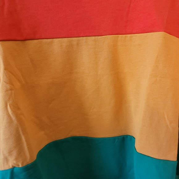 NWT Ashley Stewart Colorblock Crop Top - Picture 3 of 5